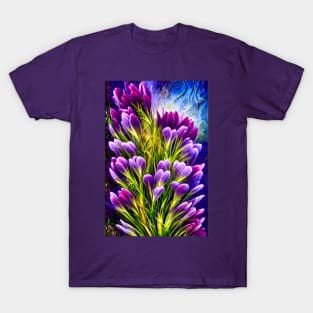 Purple Freesias - Botanicals 01 T-Shirt